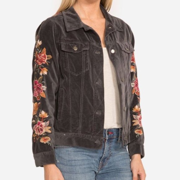 Johnny Was Sterling Velveteen Jacket Size Small - Picture 3 of 7